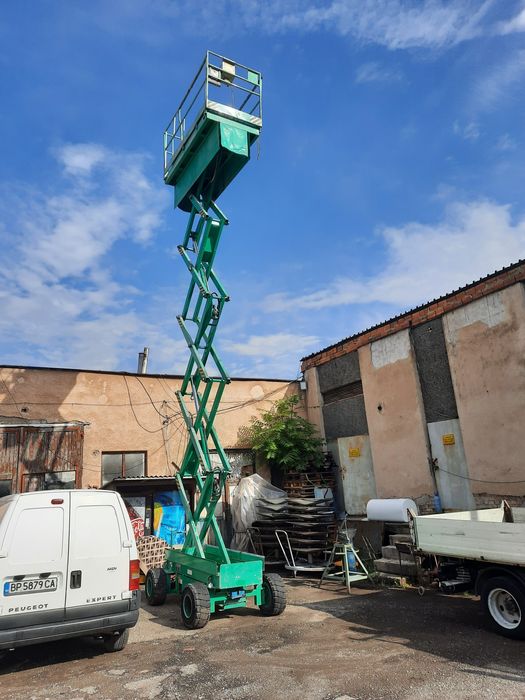 12,2 метра! Продавам и отдавам под наем ножична вишка; Вишка; скеле; п