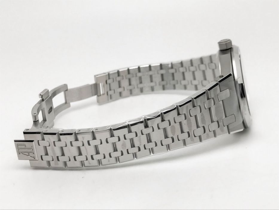 Audemars Piguet Royal Oak 15450 37mm Blue Dial - стоманена гривна - QC снимки