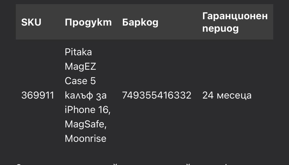PITAKA case/калъф iPhone 16