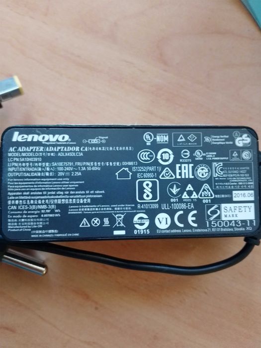 Оригинално зарядно за лаптоп Lenovo Thinkpad, модел ADLX45DLC3A