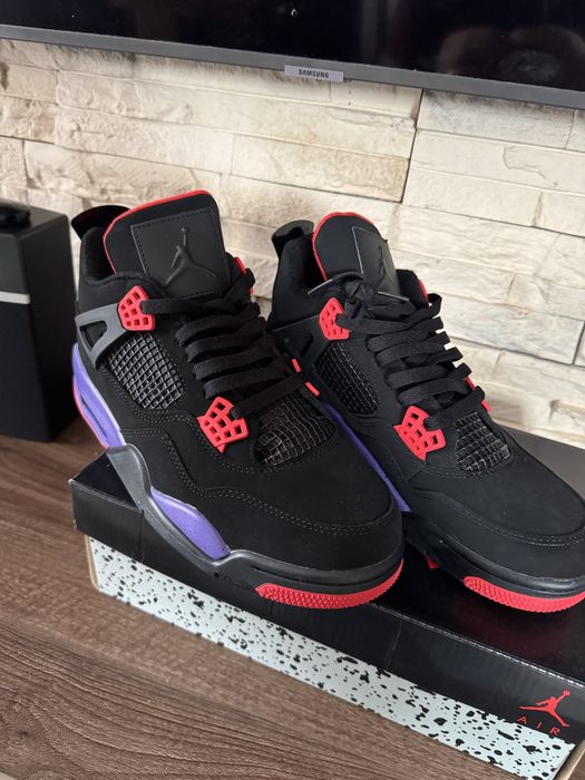 Air jordan 4 black purple 43