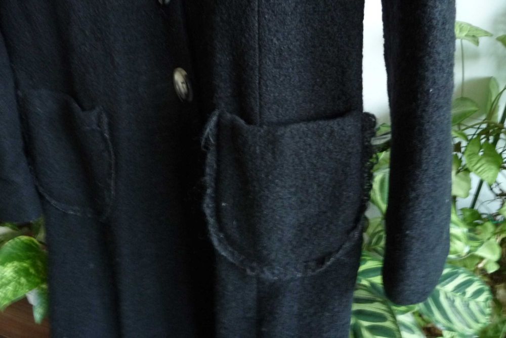 Италиански черен тренч /манто /