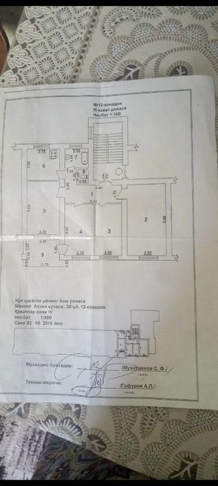 4 xonali uy sotiladi