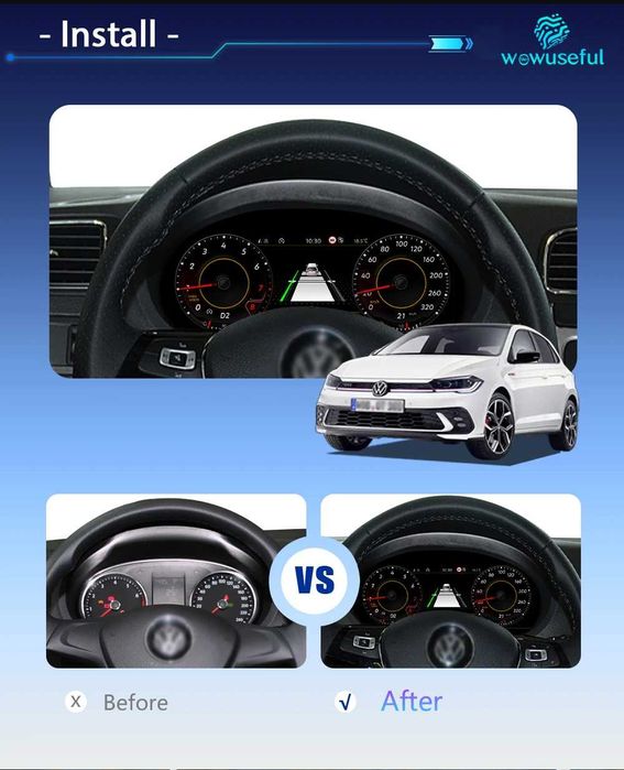 Дигитален километраж за VW Passat Golf Jetta Tiguan Jetta Scirocco