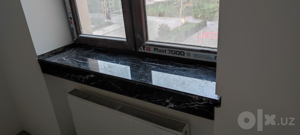 Подоконники из гранита и мрамора,травертина