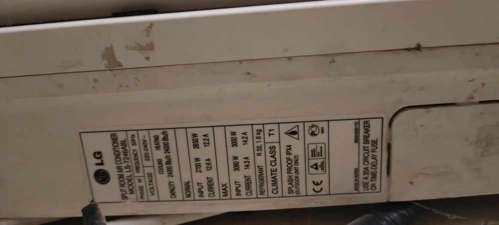 LG кондиционер 24