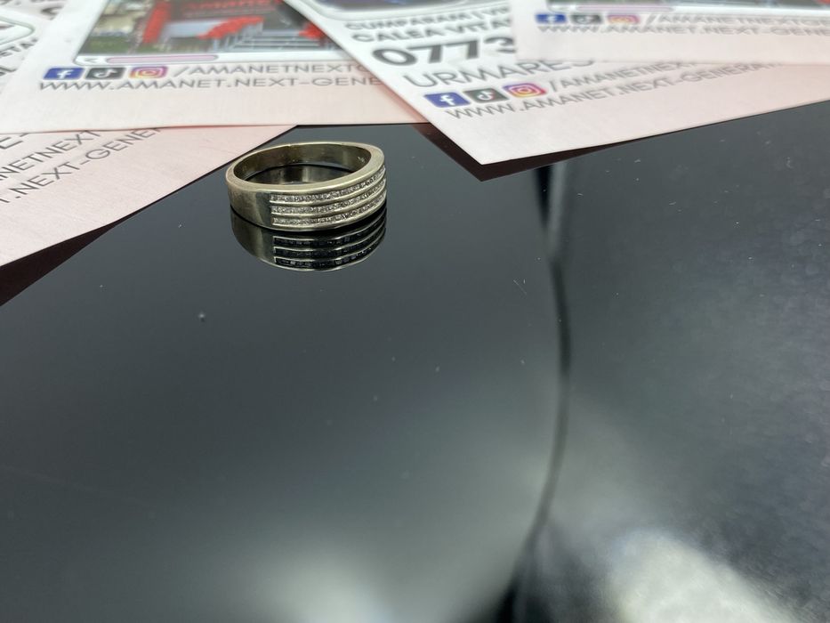 Amanet Next Generation/ Inel din aur 18K cu diamante