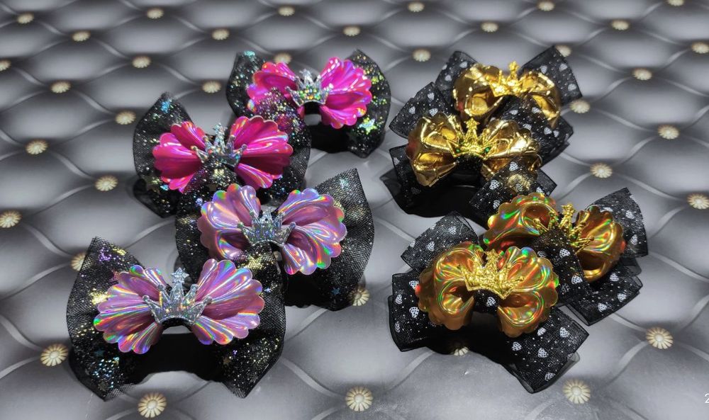 Бантики  резинке для волос