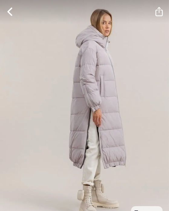 Пуховик женский длинный