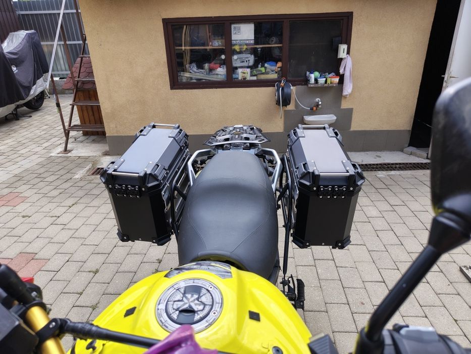 Topcase Sidecase side case genti moto cutii moto cutii laterale aluminiu 38 litri