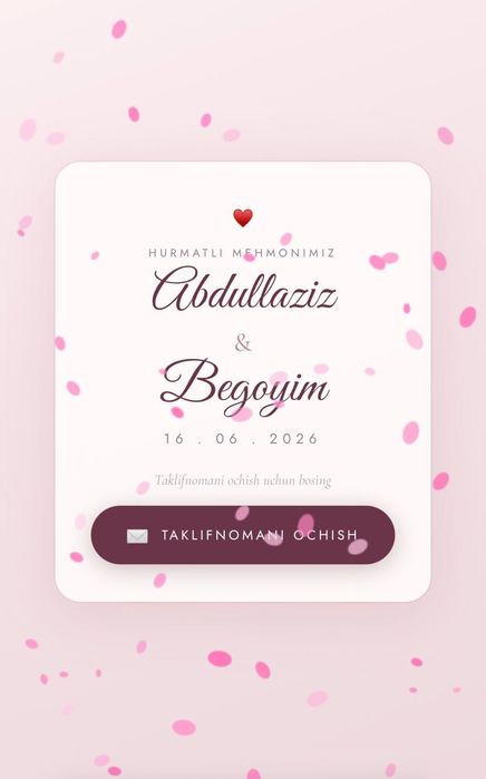 Пригласительные / Таклифнома