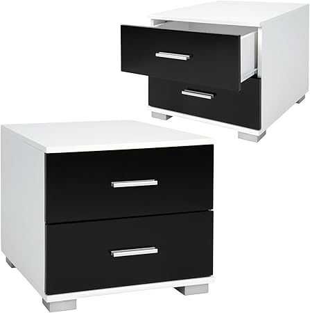 Miadomodo® Комплект от 2 нощни шкафчета, 40 x 40 x 35 cm,