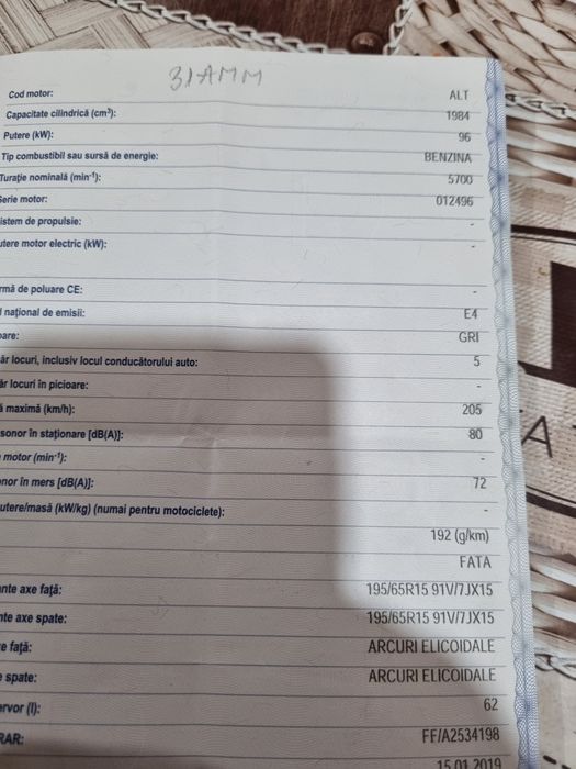 Piese Auto din Dezmembrari Audi A4 B6 2001 2.0 benzină