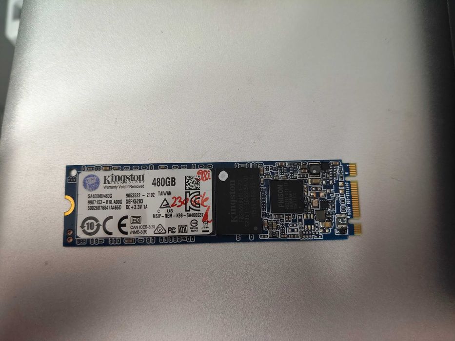 SSD Kingston 480Gb  Nvme