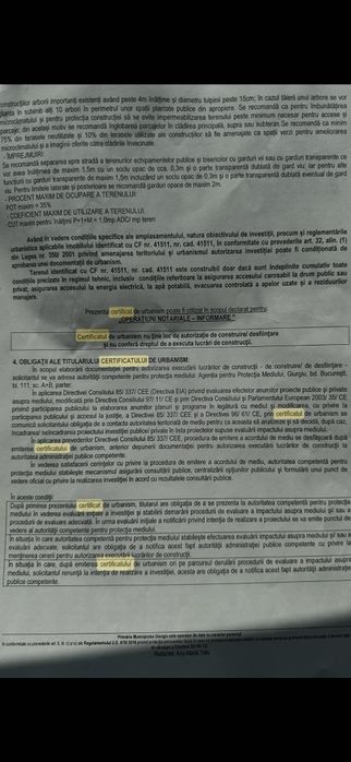 Teren intravilan de vânzare-6.750 mp Giurgiu