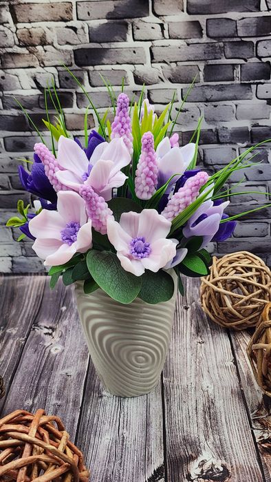 Мыльные букеты ручной работы