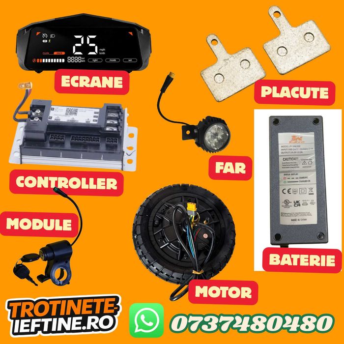 Plăcuțe Frână pentru Trotinete Electrice KuKirin G2, G4, G2 Master, G3 Pro | Plăcuțe de Frână