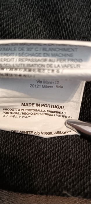 Off White c/o Virgil Abloh 2019 Graphic Print Hoodie L