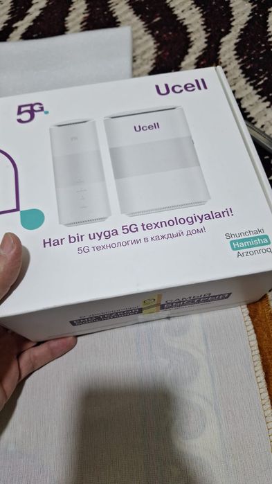 Ucell 5G router juda yuqori tezlikda ishlaydi yap yangi ishlatilmagan