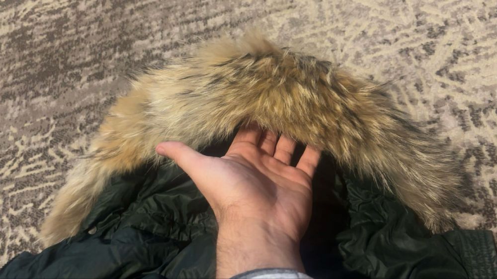 Geaca Moncler de dama cu blana naturala