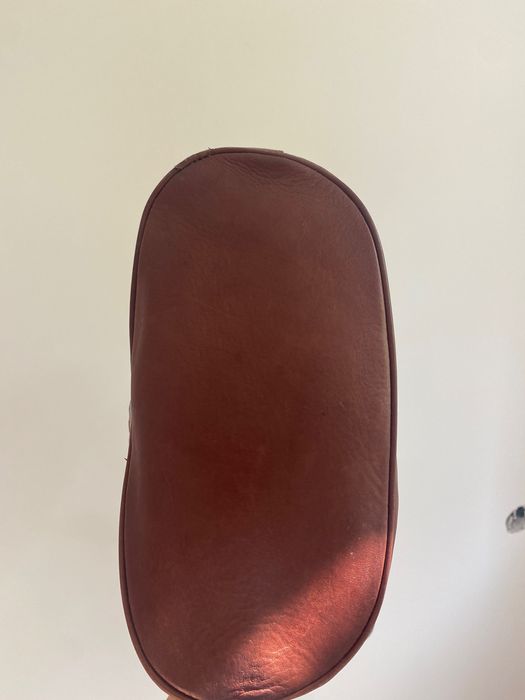 Кафява чанта от естествена кожа