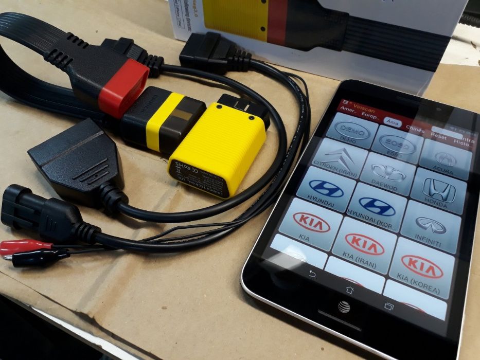 Kit Tester Auto Launch Easydiag 6.0 Tableta Noua 10.1" 4/128Gb update 2026/2027 Licenta Nelimita, 45 functii speciale, Romana, Service auto