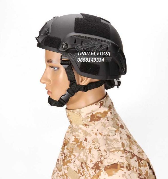 Еърсофт Каска с велкро за пачове Airsoft