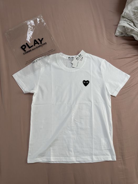 Tricou CDG Play Alb M sau L