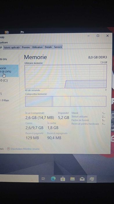 Vînd laptop Acer gamer 8gb