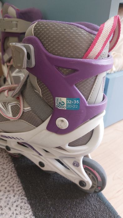 Oxelo детски ролери сиво/лилави