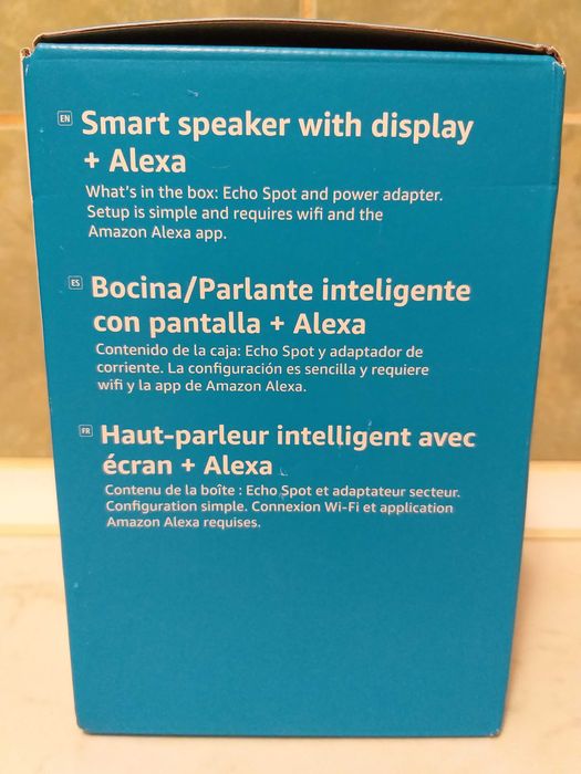 Boxa smart Amazon Echo Spot 2024 Display touch 2.83" Wi-Fi Negru(noua)
