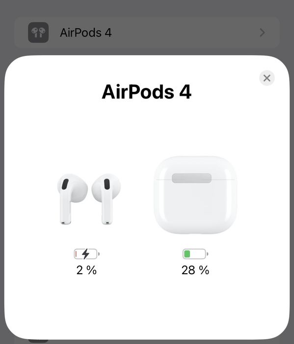 Apple AirPods 4 ANC оригинал, б/у, с коробкой