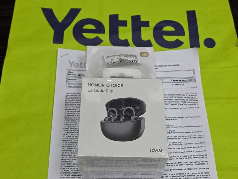 ЗАПЕЧАТАН 512GB Honor 600 5G Гаранция Yettel 2028г. Black / Черен