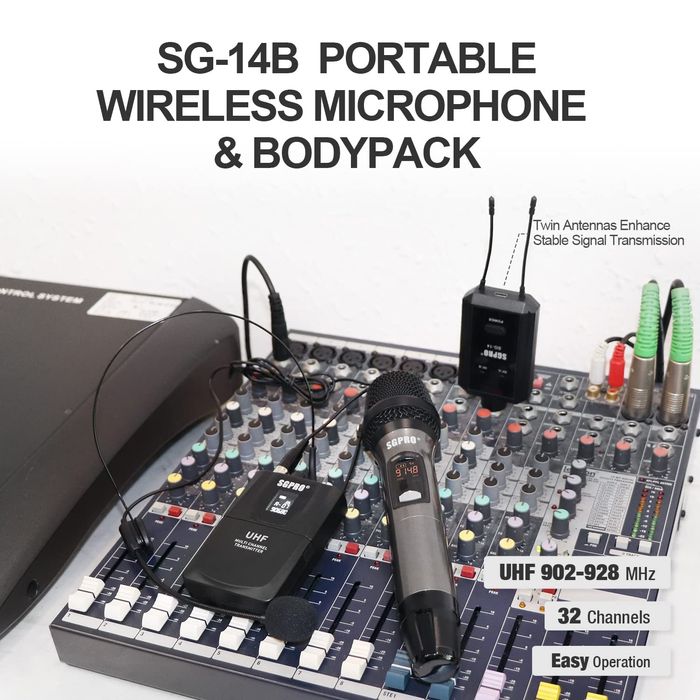 Set microfon wireless SGPRO SG-14