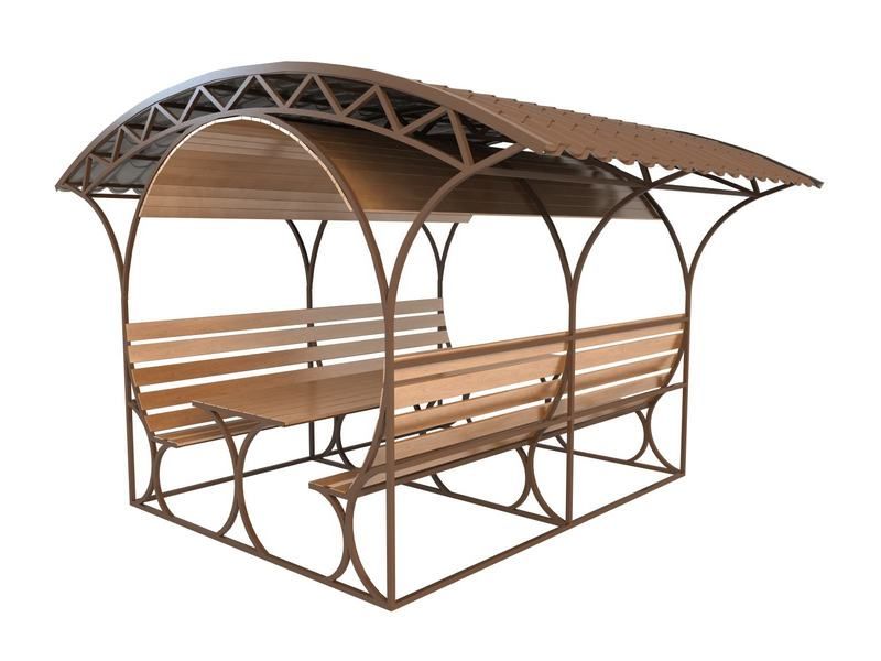 Скамейки и беседки для парковых зон и детских площадок