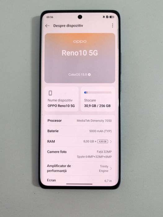 Telefon OPPO Reno10, Dual SIM, 256 GB, 8GB RAM, 5G.