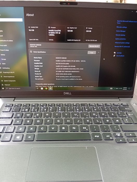 Schimb! Dell Latitude 7400