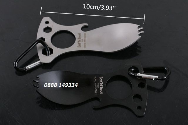 Мултитул multi tool лъжица вилица за хранене комплект лов оцеляване