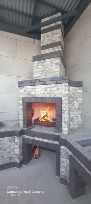 Летняя кухня, помпейский печ и печ отопительный