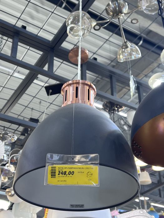 Lustra , aplica , metal gri