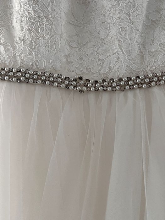 Rochie de mireasă cu trenă, marime 36. Mai multe detalii