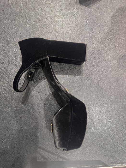 Prada heels- black velvet