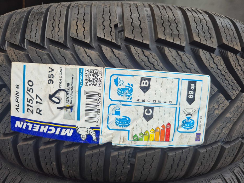 4 Anvelope M+S IARNA - 215/50/17 95V XL - Michelin Alpin 6 - NOU - DOT 2019 !