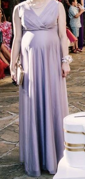 Официална дълга рокля (за бременни)