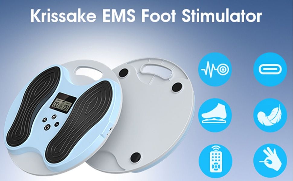 Безжичен масажор за крака, EMS за стимулиране на кръвообращението