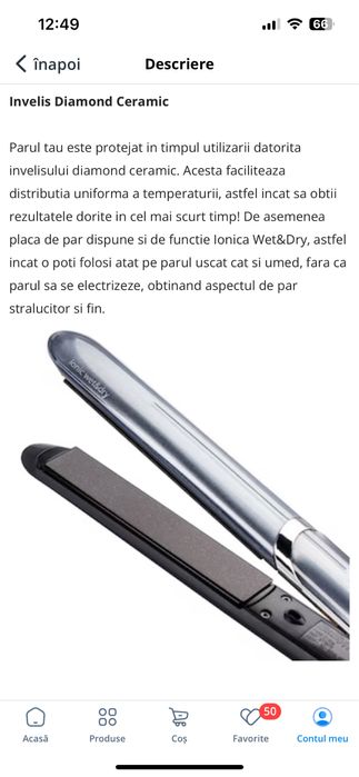 Placa de par babyliss ionica