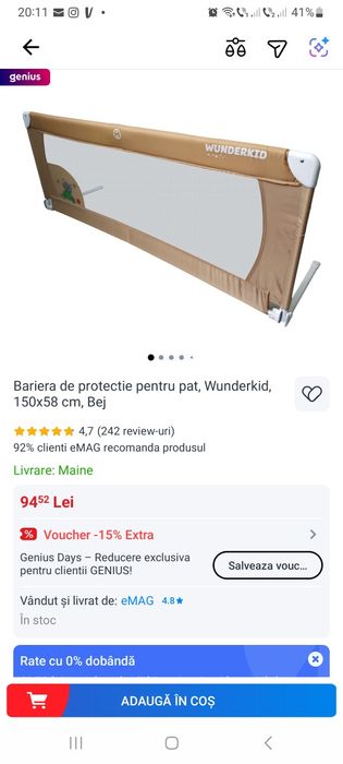 Protectie laterala pat