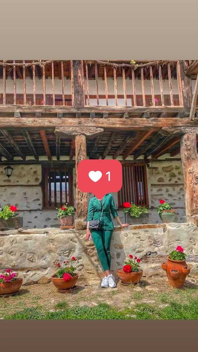 Зелен комплект панталон и сако