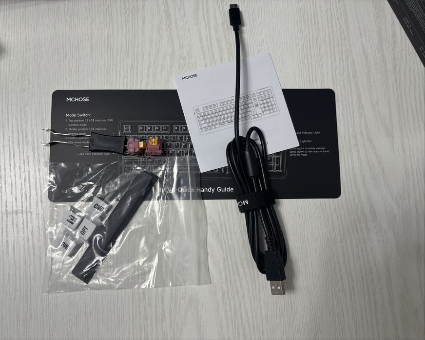 MCHOSE UT98 + ROG Harpe Ace Aim Lab - новый комплект