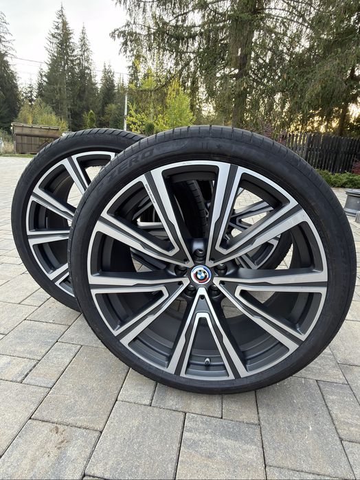 Jante originale BMW 742M R22 cu anvelope – X5 G05 / X6 G06